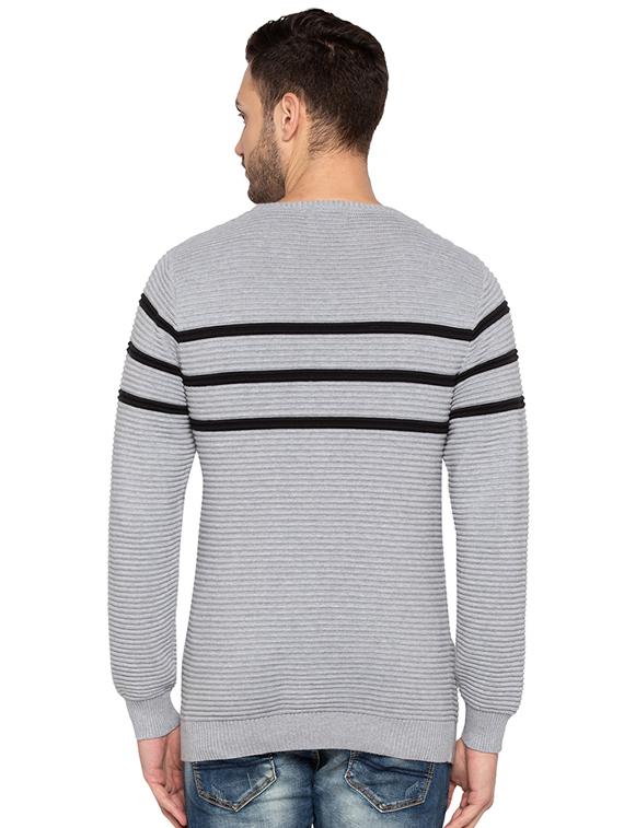 grey cotton pullover - 15691514 - Standard Image - 2