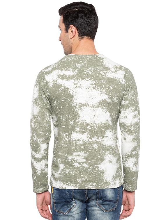 green cotton all over print t-shirt - 15691545 - Standard Image - 2