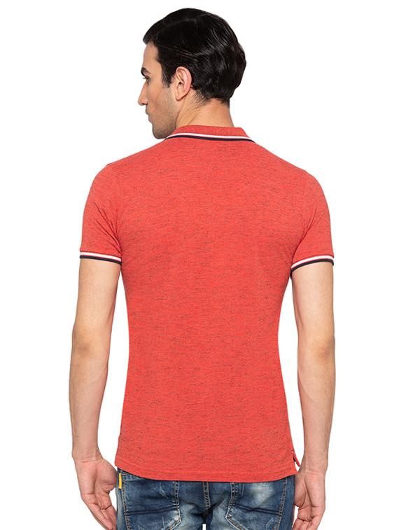 red cotton polo t-shirt - 15691624 - Standard Image - 2