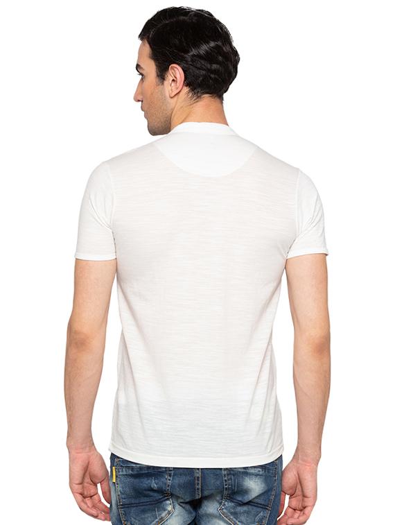 white cotton pocket t-shirt - 15691631 - Standard Image - 2