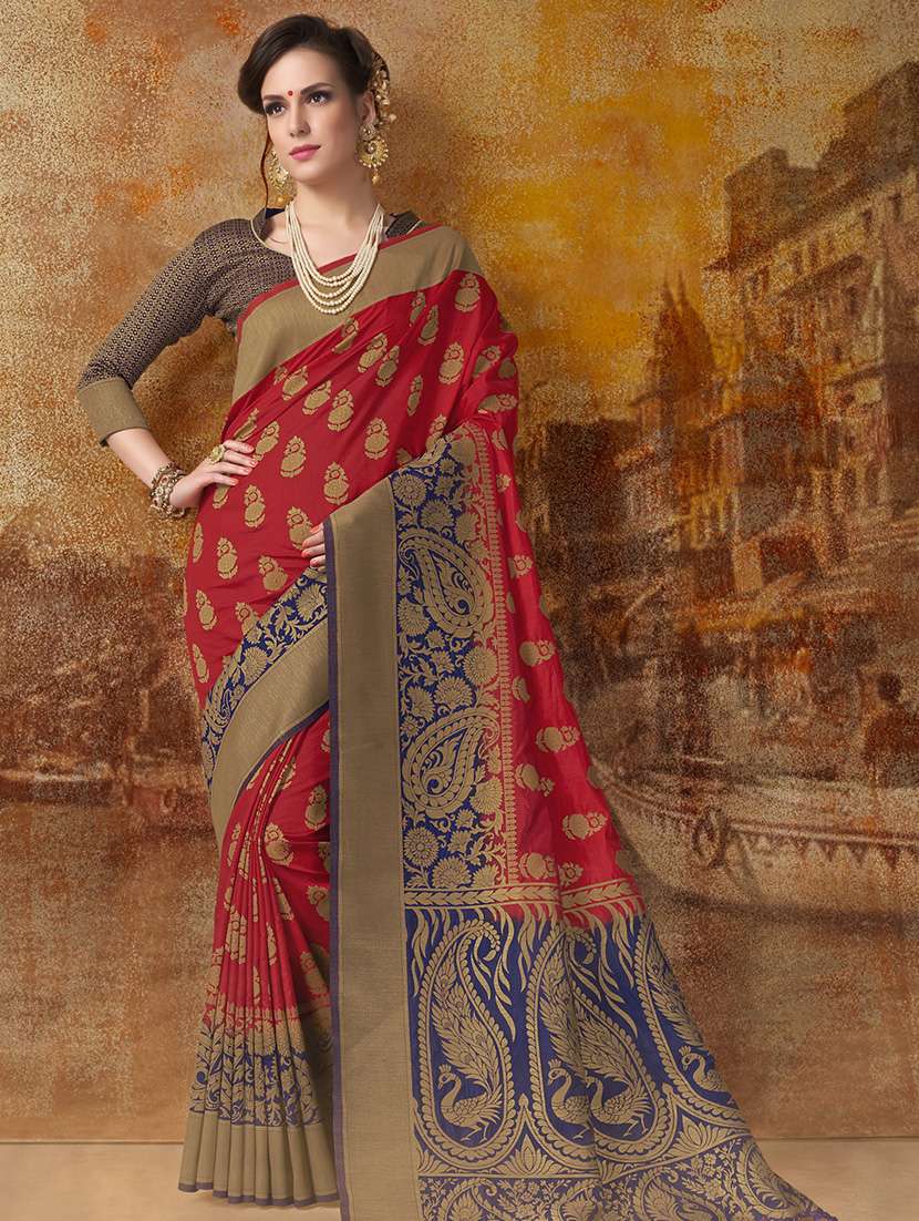 zari motifs kanjivaram saree with blouse