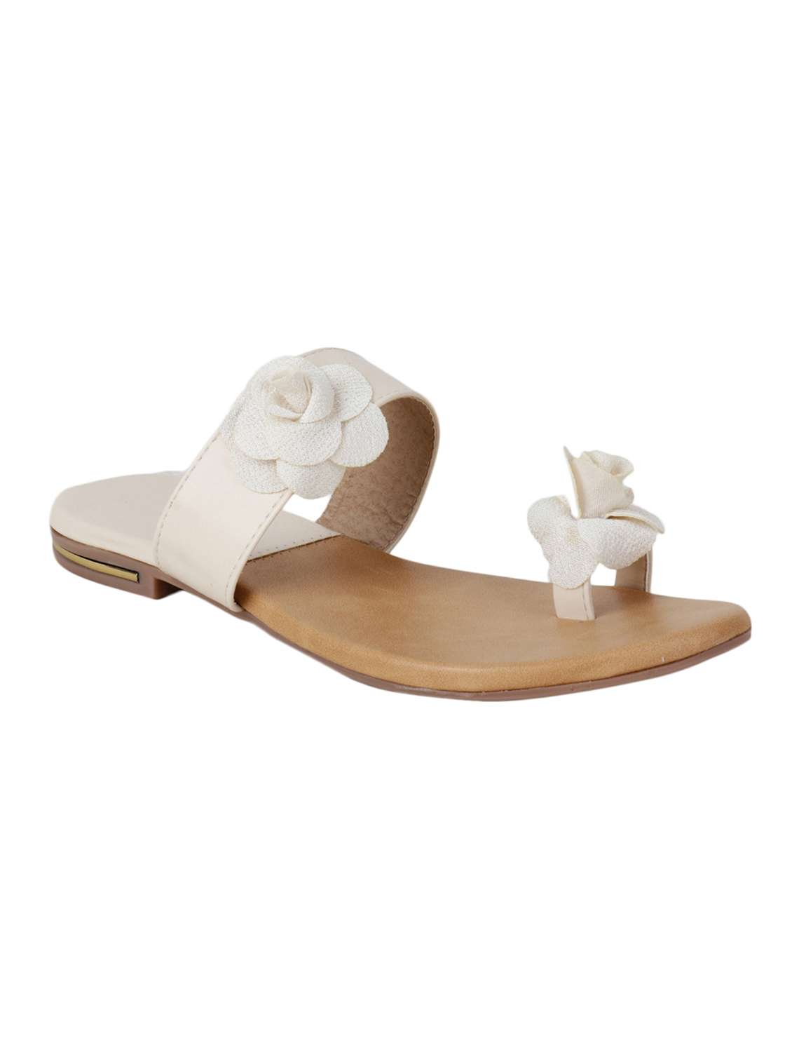 white one toe sandals