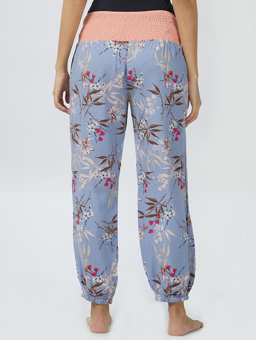 drawstring waist floral pajama - 15692882 - Standard Image - 2