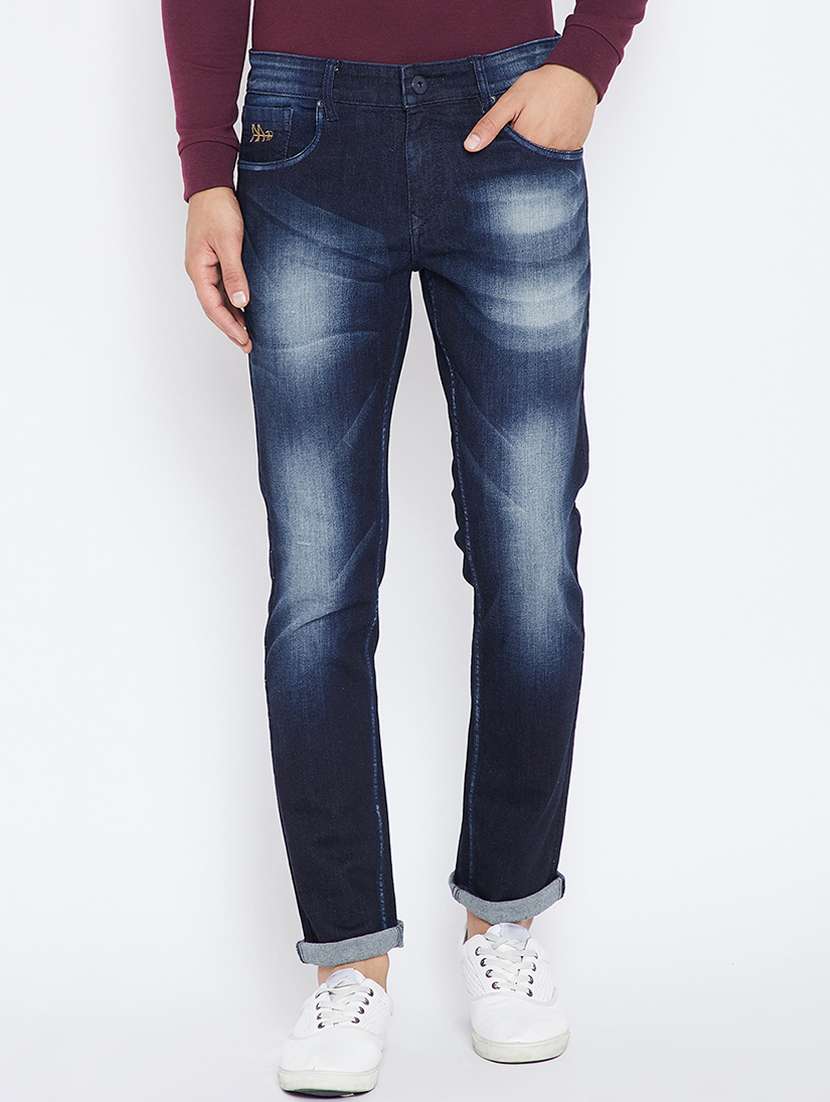 blue denim washed jeans