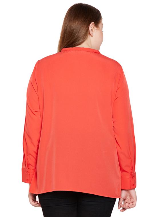 tie up detail plus shirt - 15695549 - Standard Image - 2