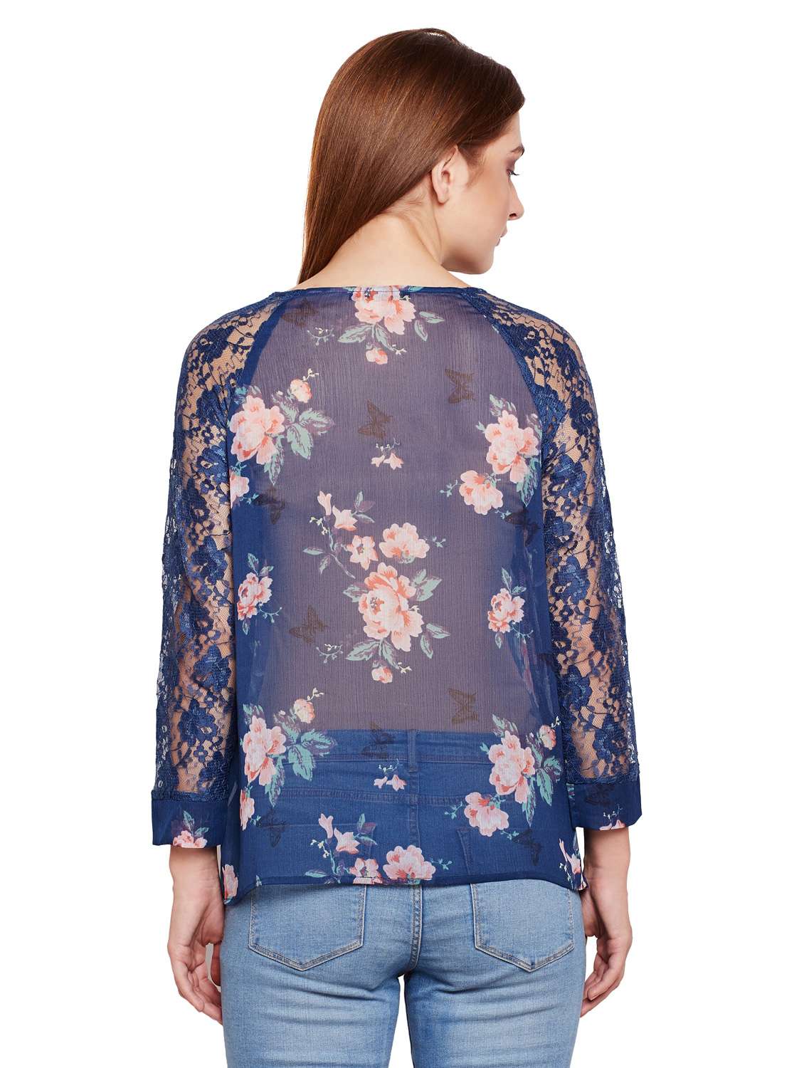 women's straight round neck top - 15695573 -  Standard Image - 2