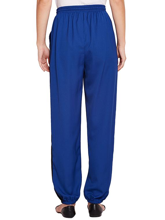 drawstring waist side taped trouser - 15695626 - Standard Image - 2