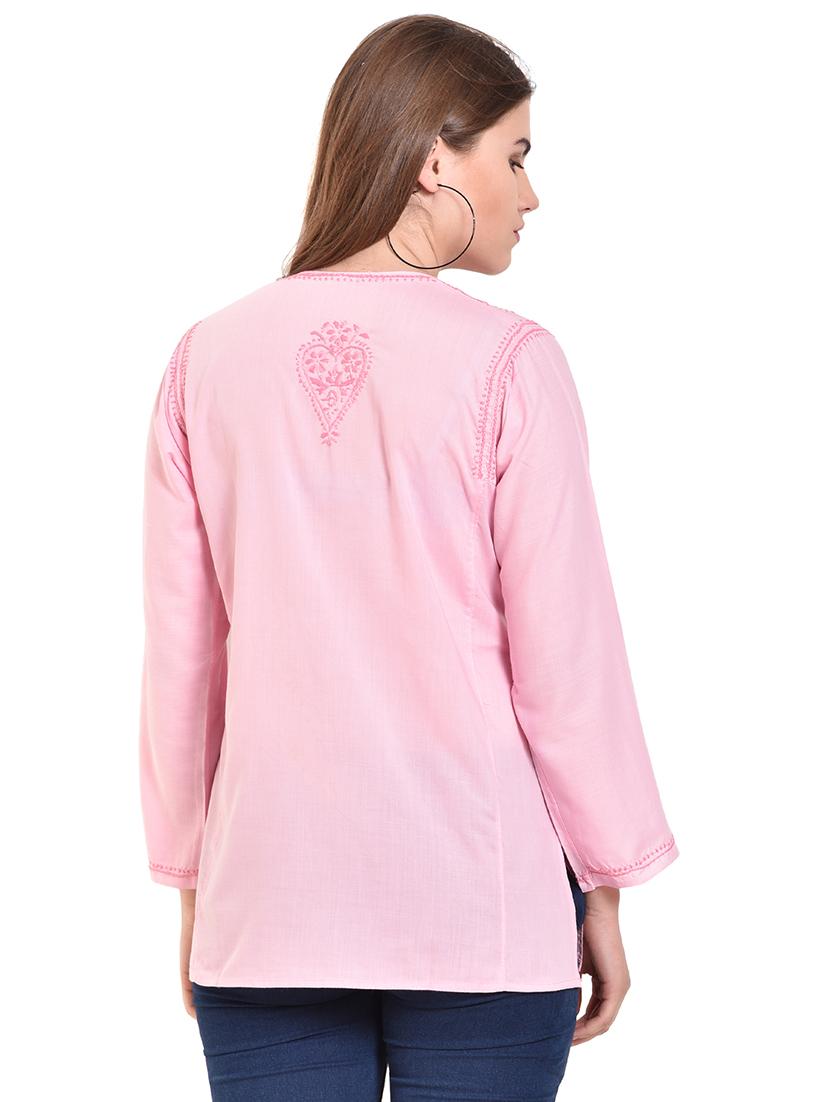 embroidered straight kurti - 15696105 - Standard Image - 2
