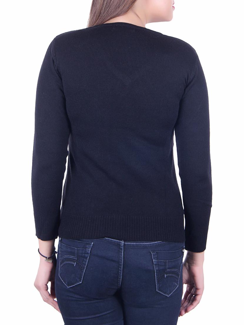 navy solid knitted top - 15701883 - Standard Image - 2