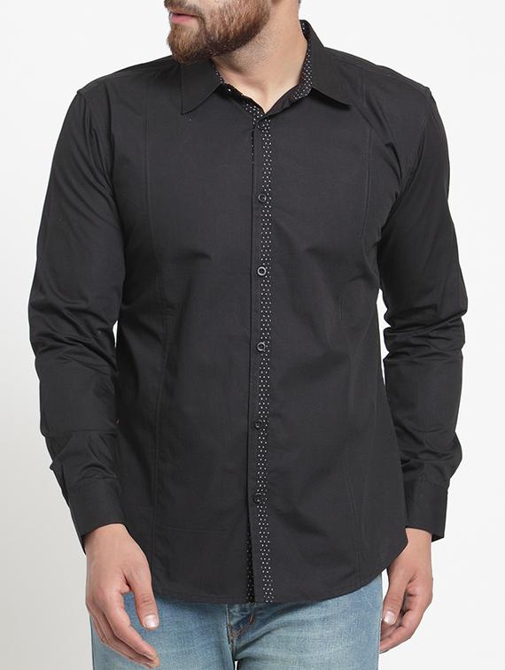mens solid casual shirt - 15703627 - Zoom Image - 0