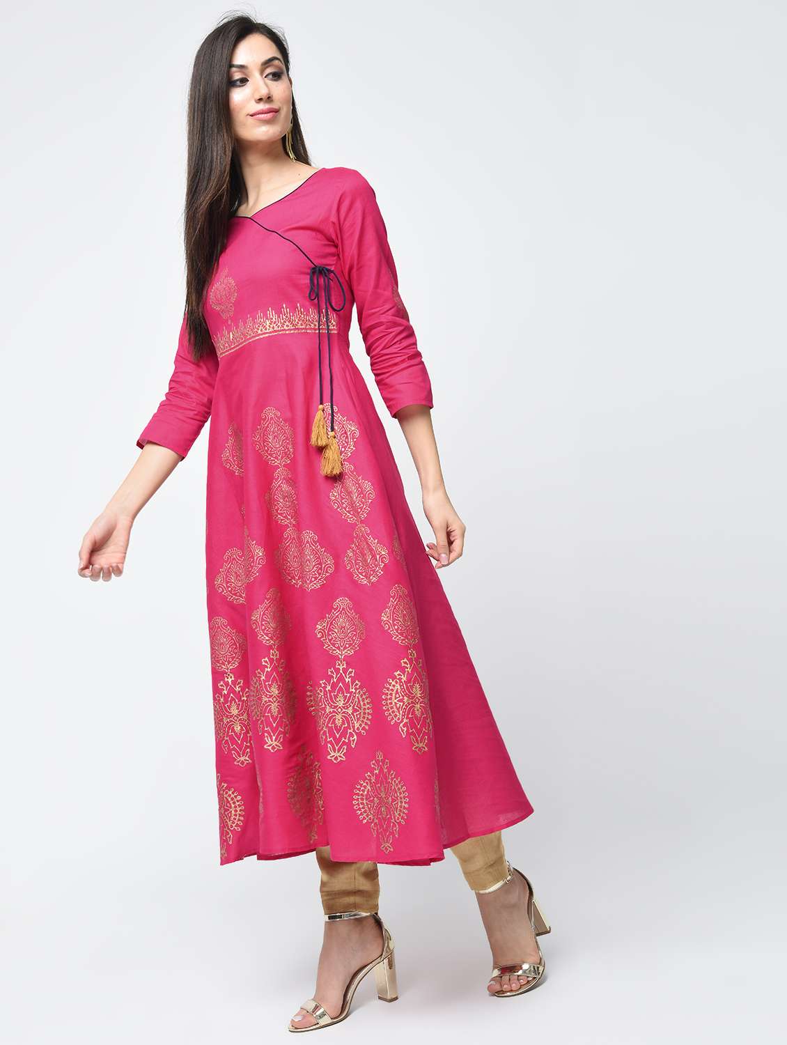 women's angrakha kurta