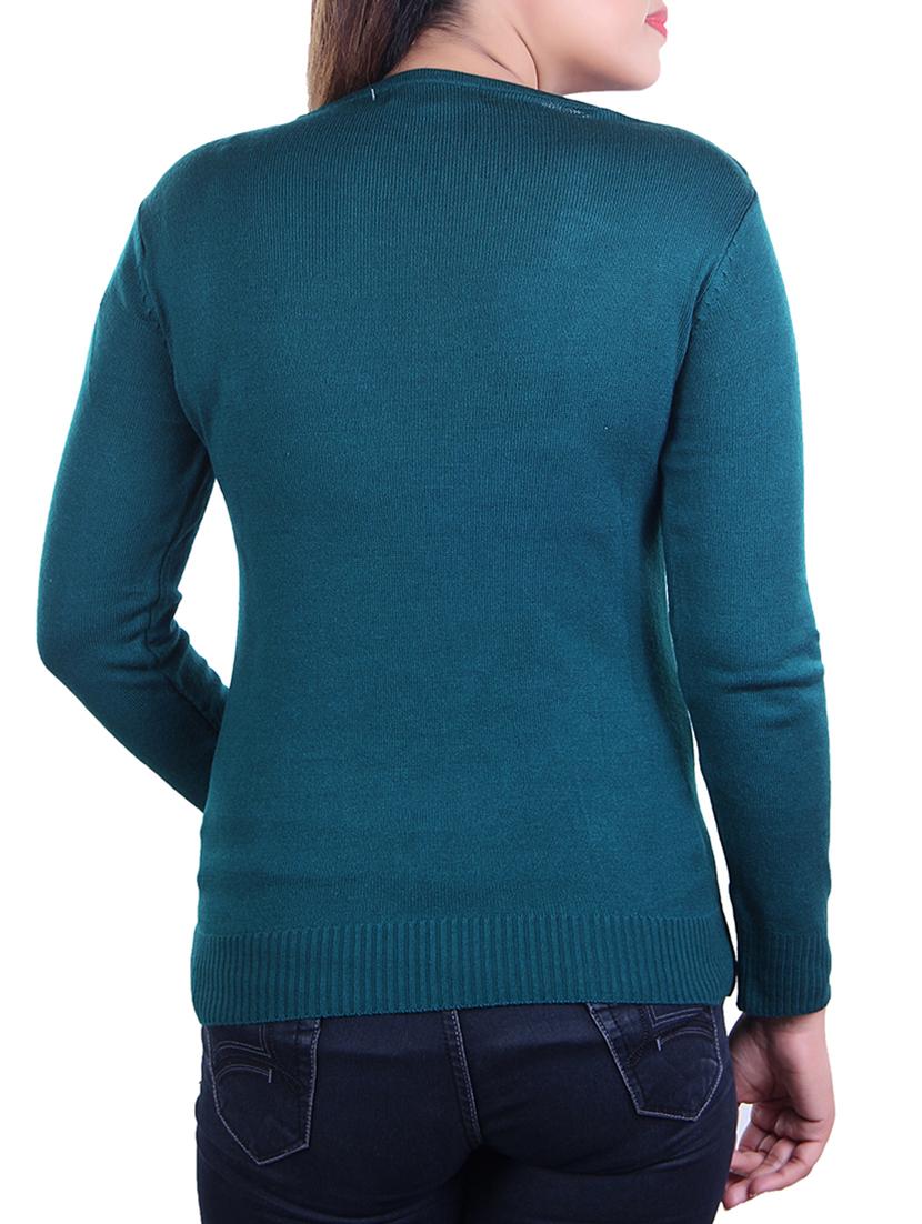 teal knitted winter top - 15720519 - Standard Image - 2