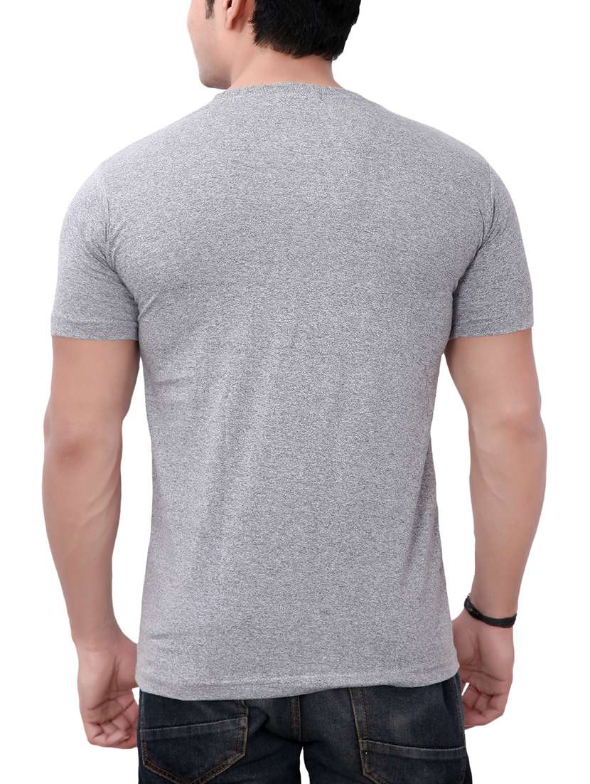 grey cotton blend chest print t-shirt - 15720655 -  Standard Image - 2