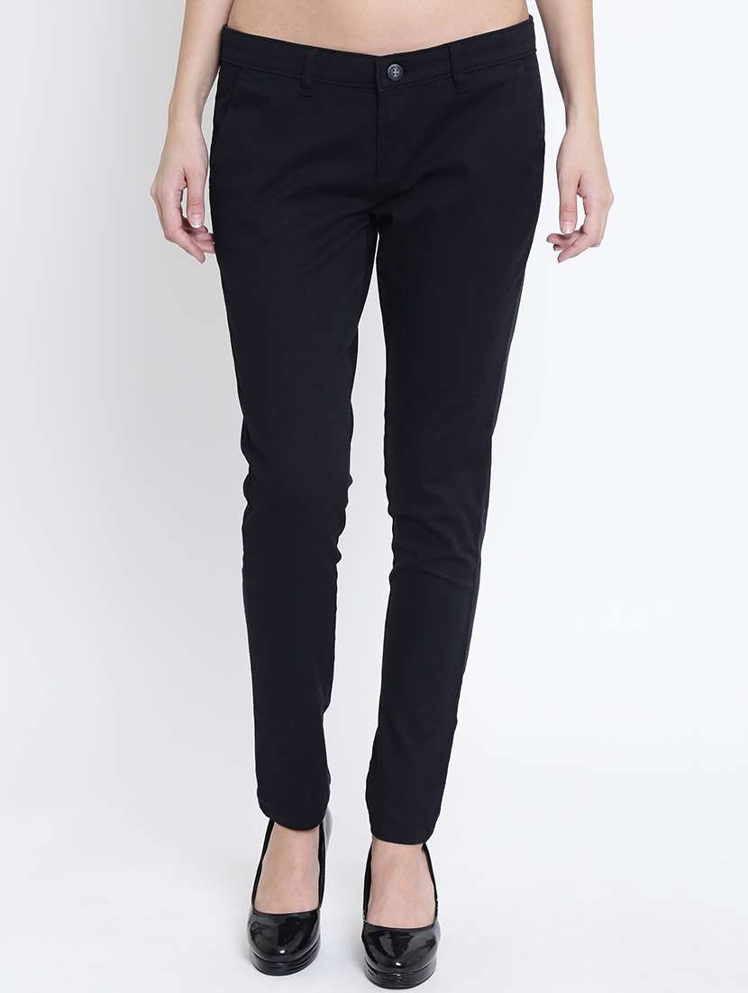 flat front slim fit trouser
