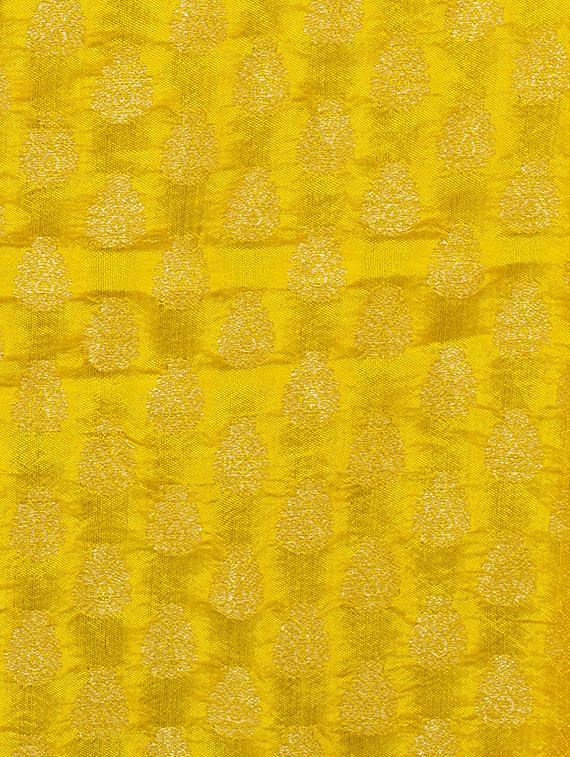 yellow solid bordered saree with blouse - 15728685 - Standard Image - 2