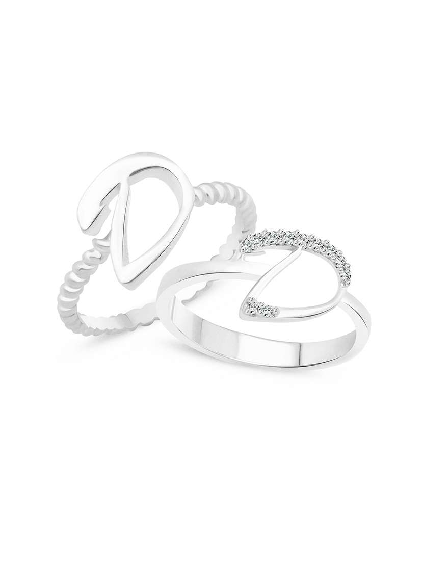 silver metal finger  ring