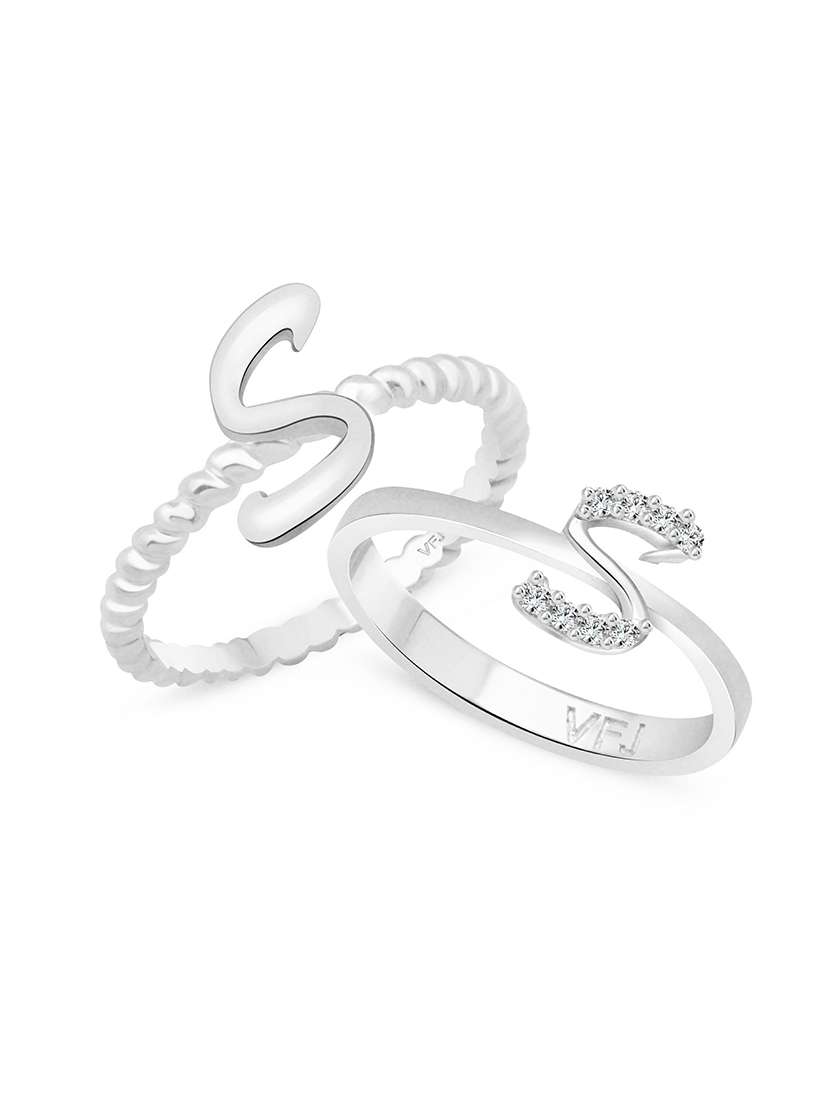 silver metal finger  ring