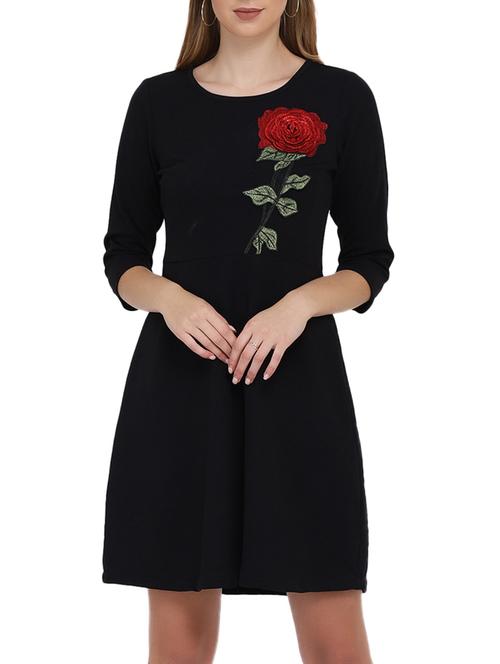 keyhole back embroidered dress - 15739137 -  Standard Image - 0