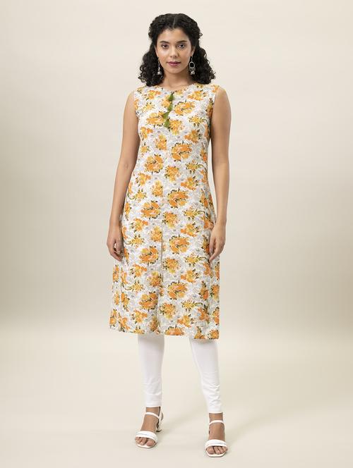 women's high slit kurta - 15739904 - Standard Image - 0