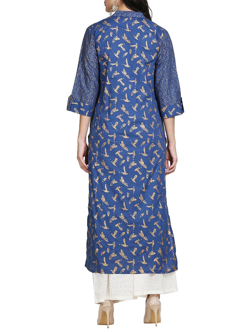 women's straight kurta - 15740819 - Standard Image - 2