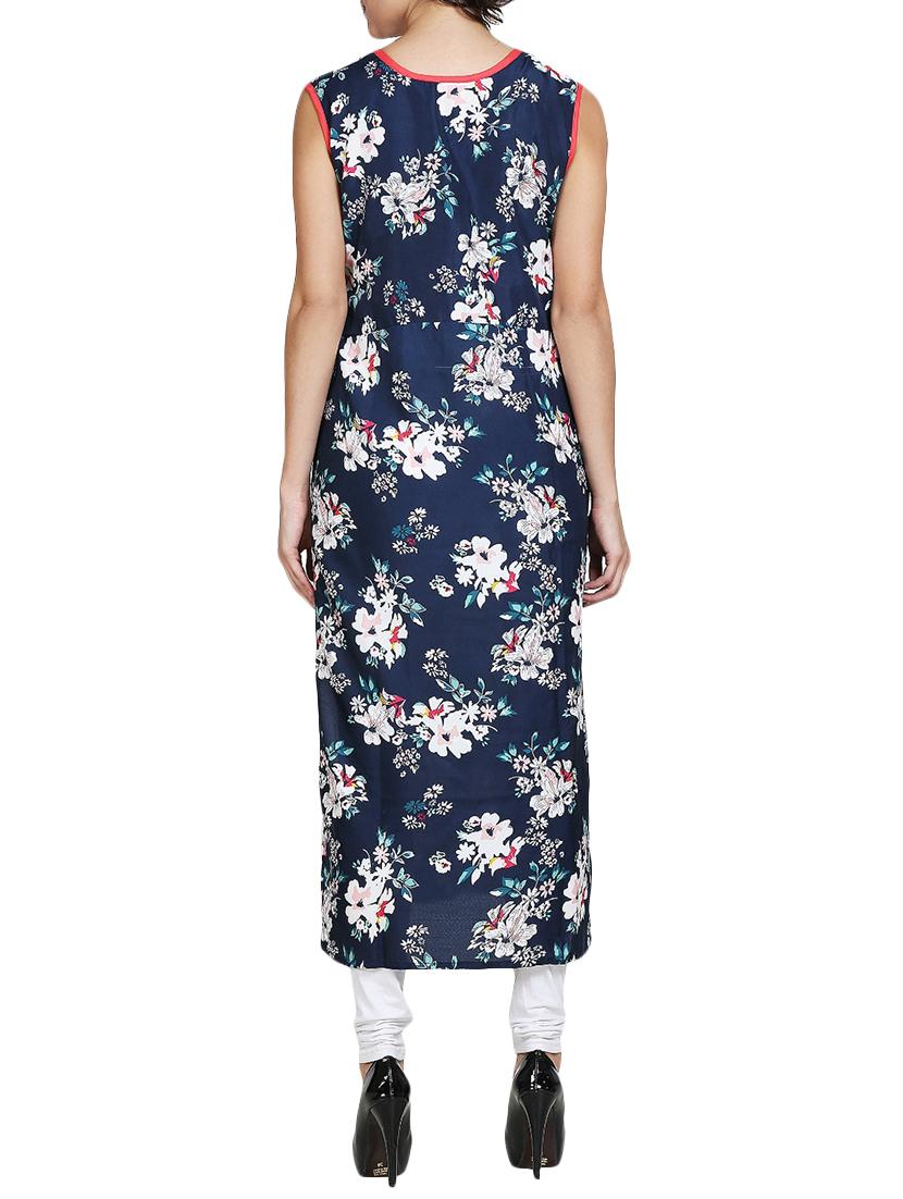 straight floral kurta - 15740822 - Standard Image - 2