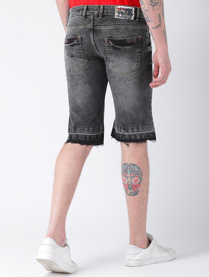 grey cotton blend shorts - 15740981 - Standard Image - 2