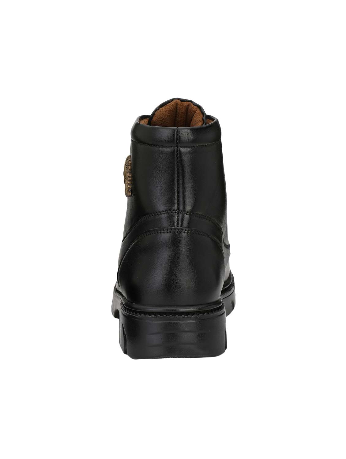 black leatherette high ankle boots - 15742553 -  Standard Image - 2