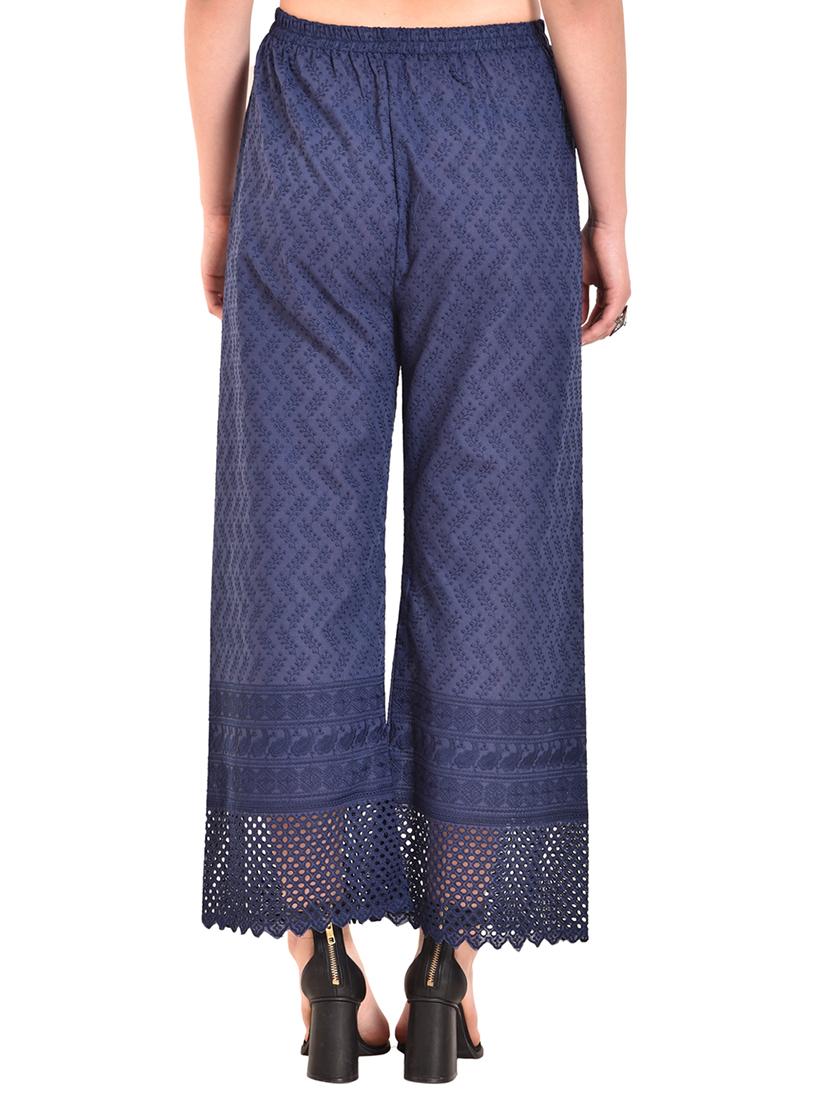 chikankari straight palazzo - 15744243 - Standard Image - 2