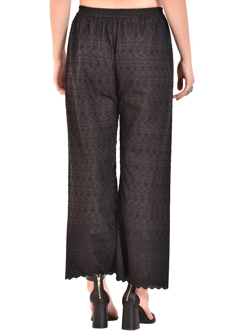 chikankari straight palazzo - 15744244 - Standard Image - 2