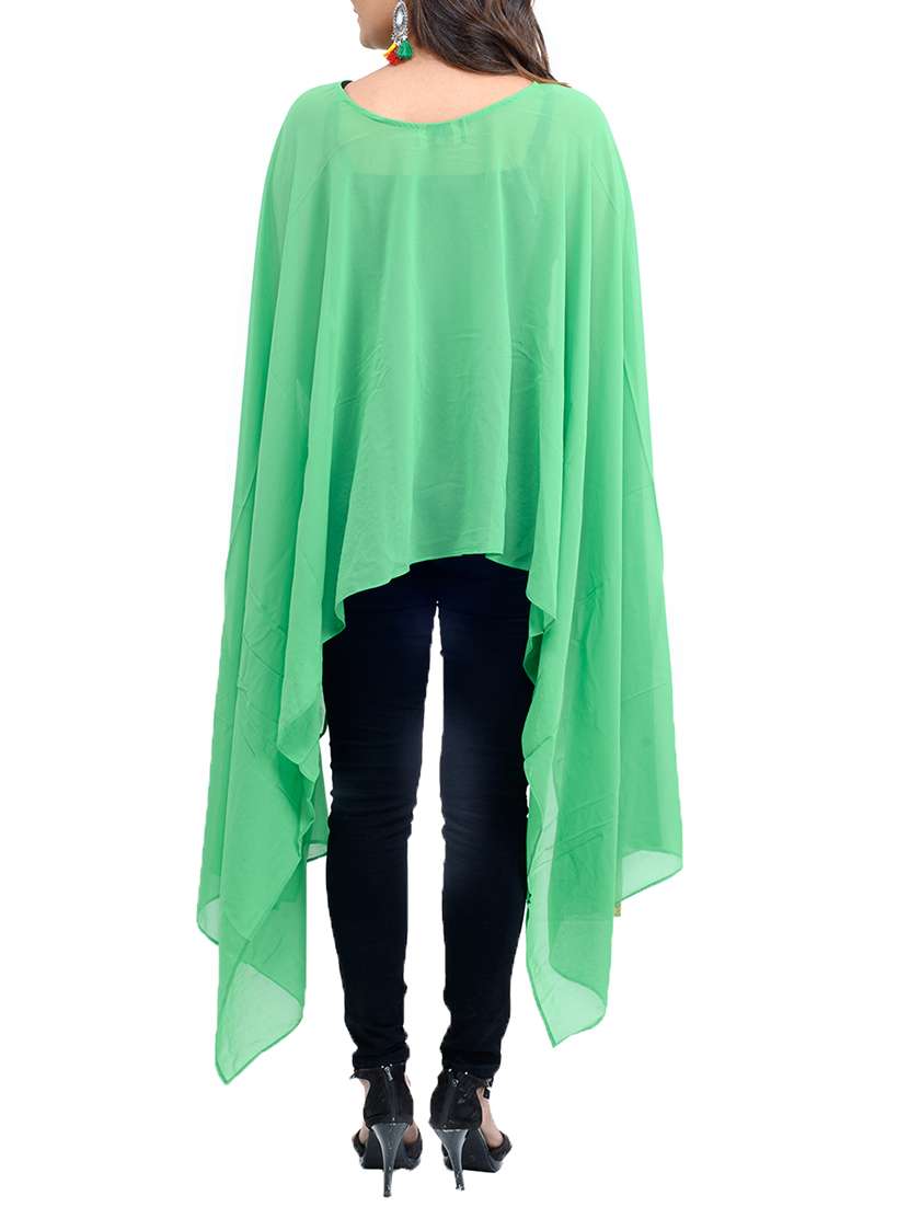 asymmetric embellished cape - 15744463 -  Standard Image - 2