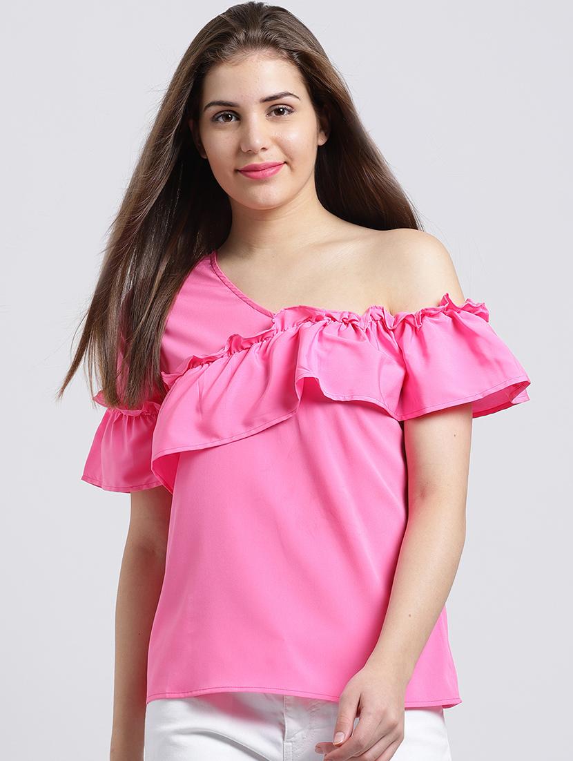 women's ruffle off shoulder top - 15747120 - Zoom Image - 0