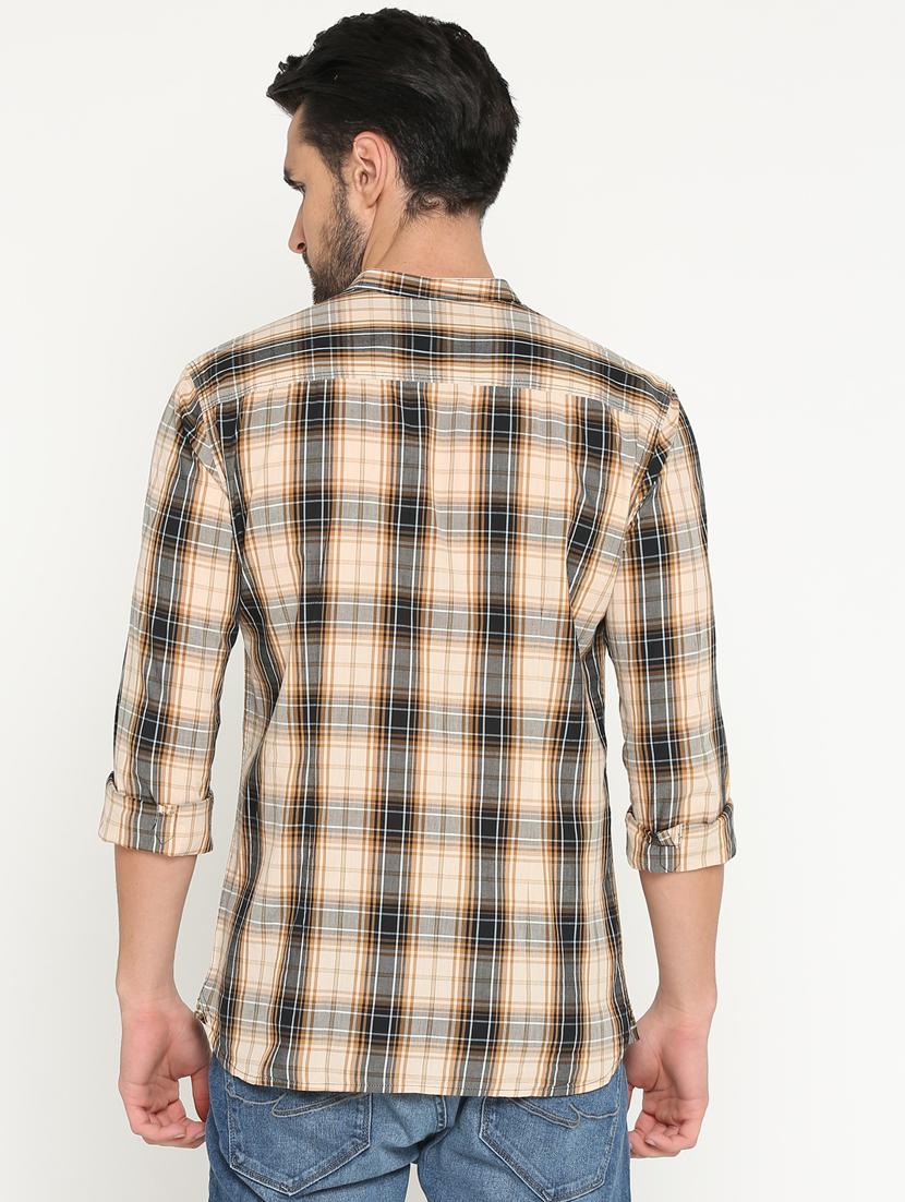 mens checks casual shirt - 15747325 - Standard Image - 2