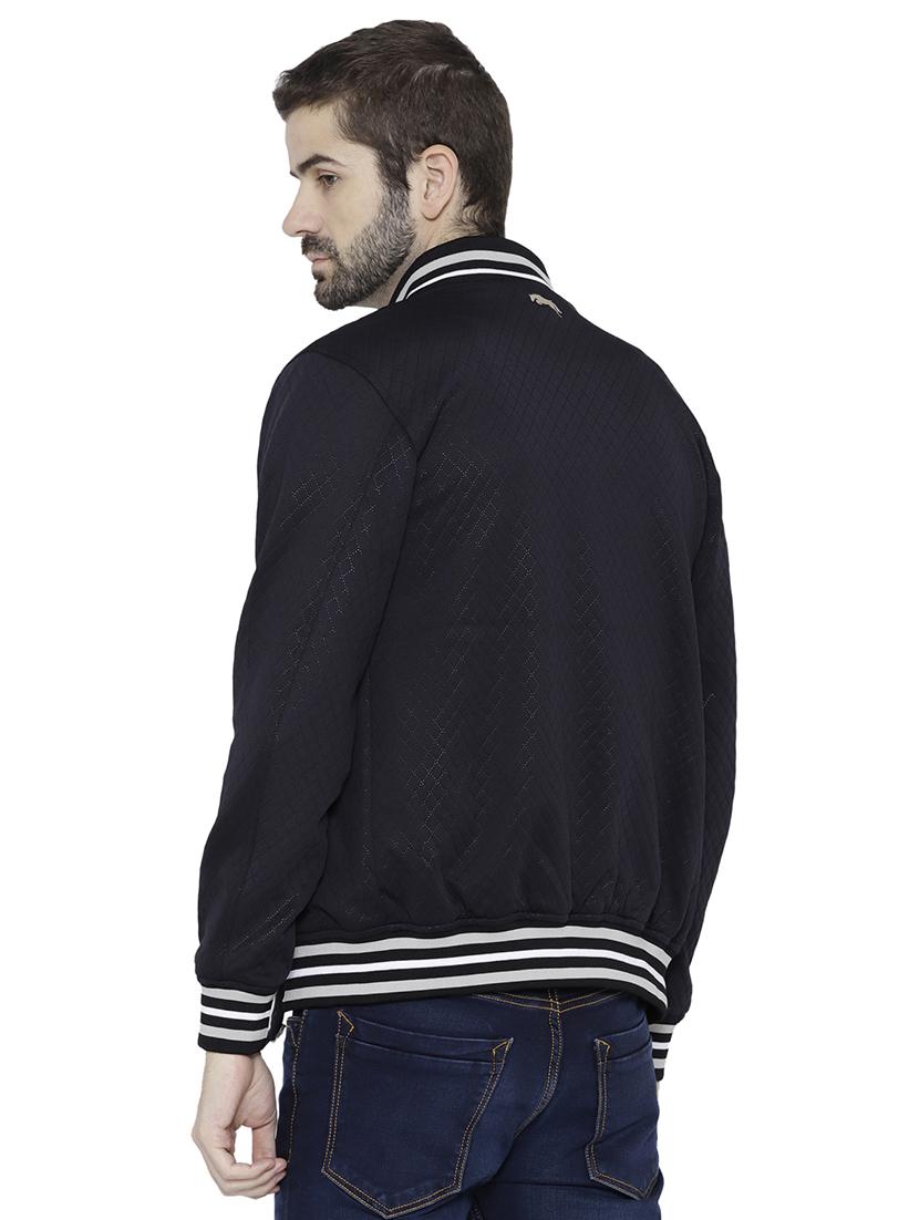 navy blue polyester bomber jacket - 15747861 - Standard Image - 2