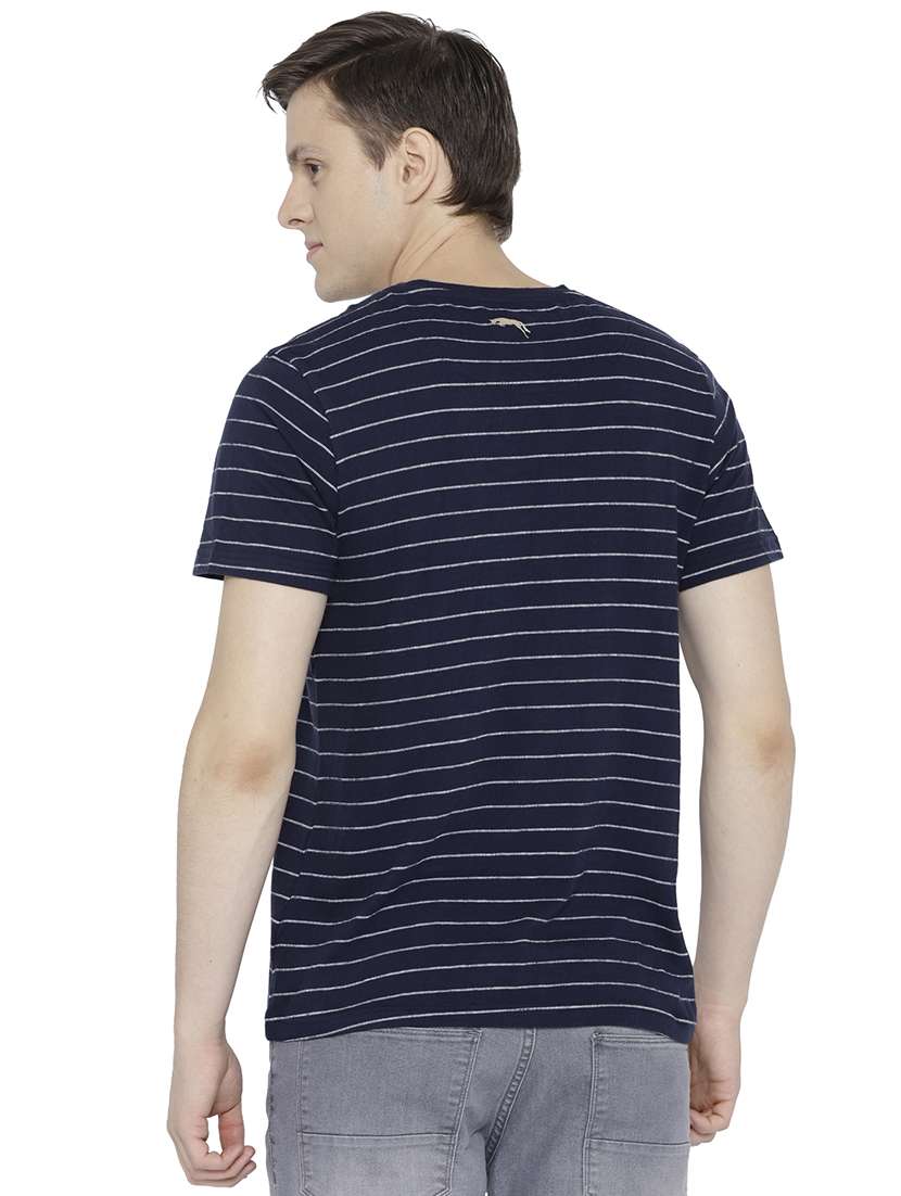dark blue striped t-shirt - 15747892 - Standard Image - 2