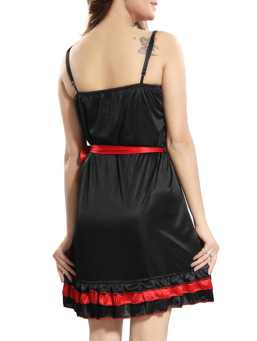 frilled hem belted babydoll - 15747906 - Standard Image - 2