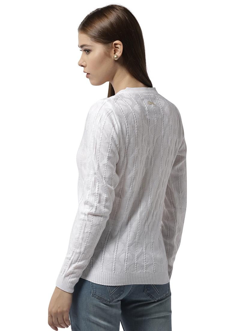 ribbed edge acrylic pullover - 15748091 - Standard Image - 2