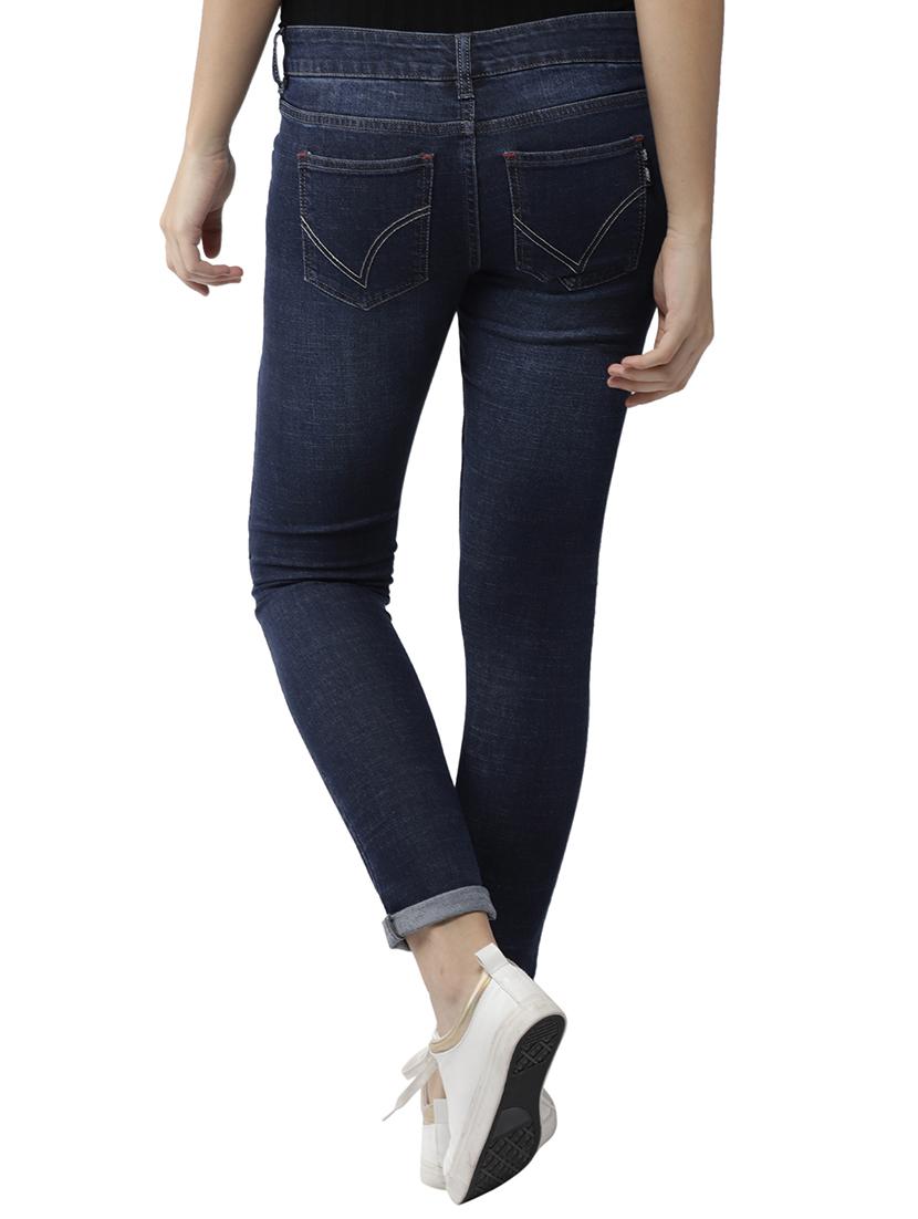 turn-up hem skinny jeans - 15748104 - Standard Image - 2