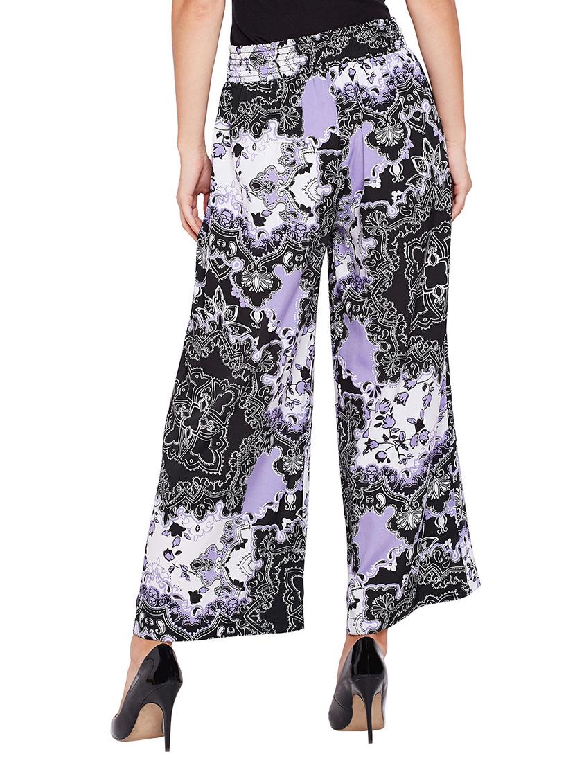 smocked waist flared palazzo - 15748831 - Standard Image - 2