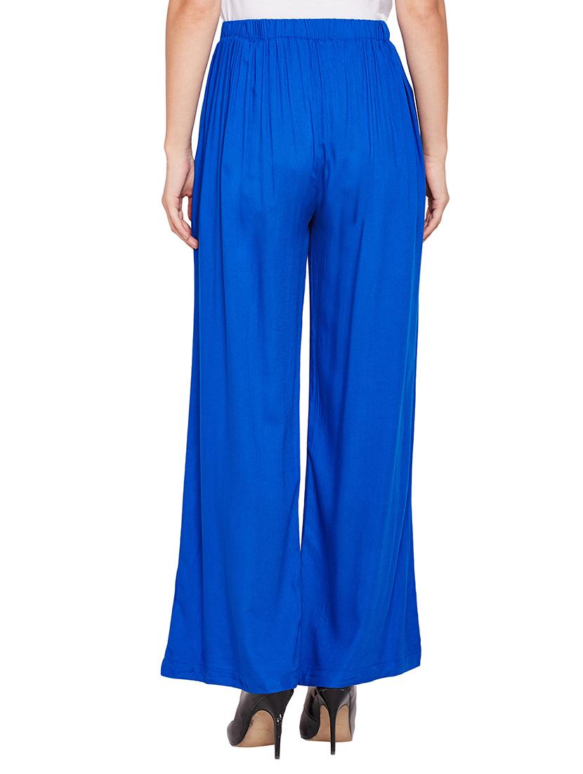 elasticated waist flared palazzo - 15748833 - Standard Image - 2