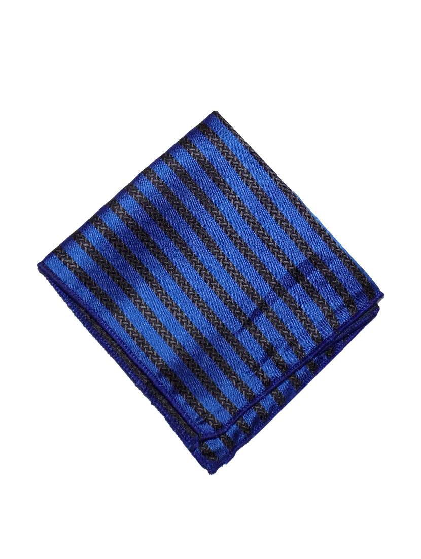 blue polyester pocketsquare