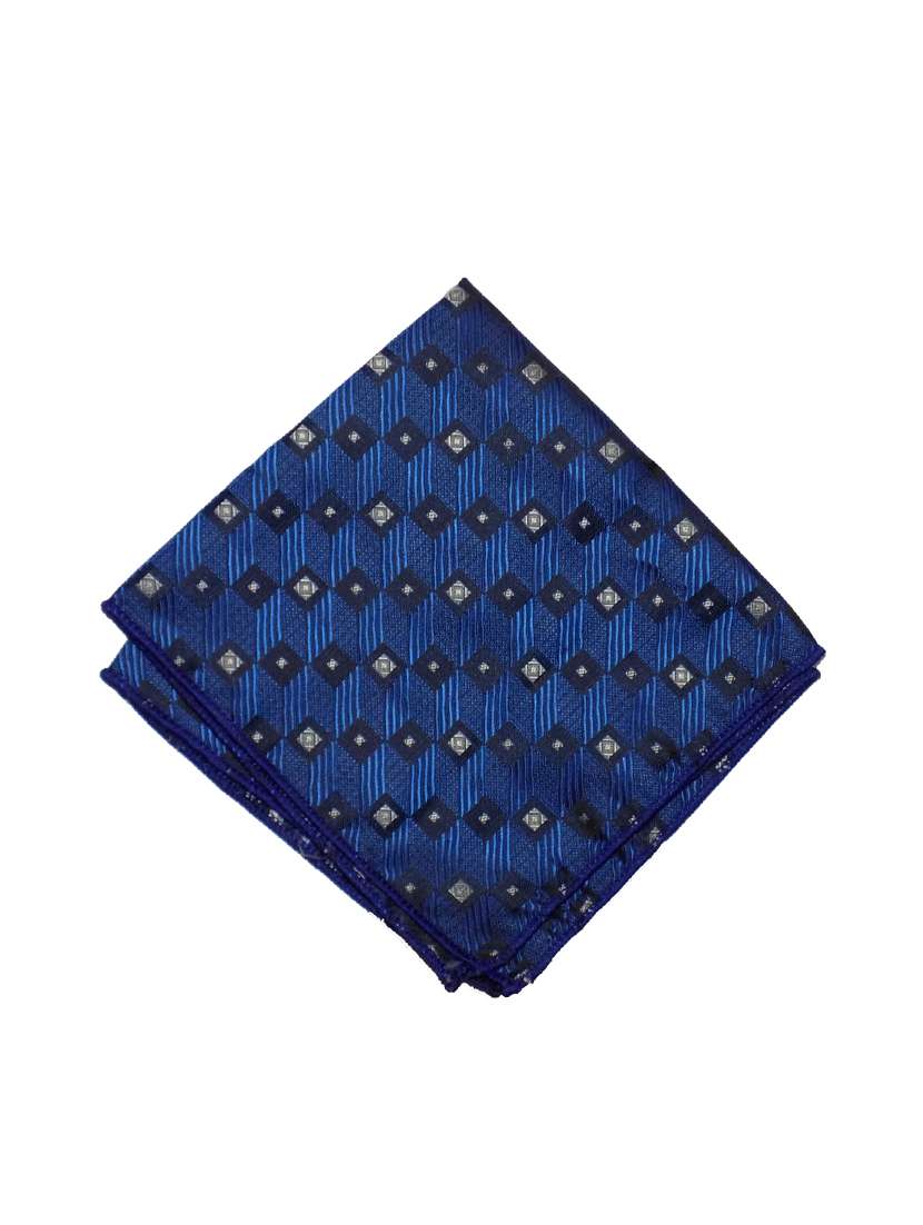 blue polyester pocketsquare