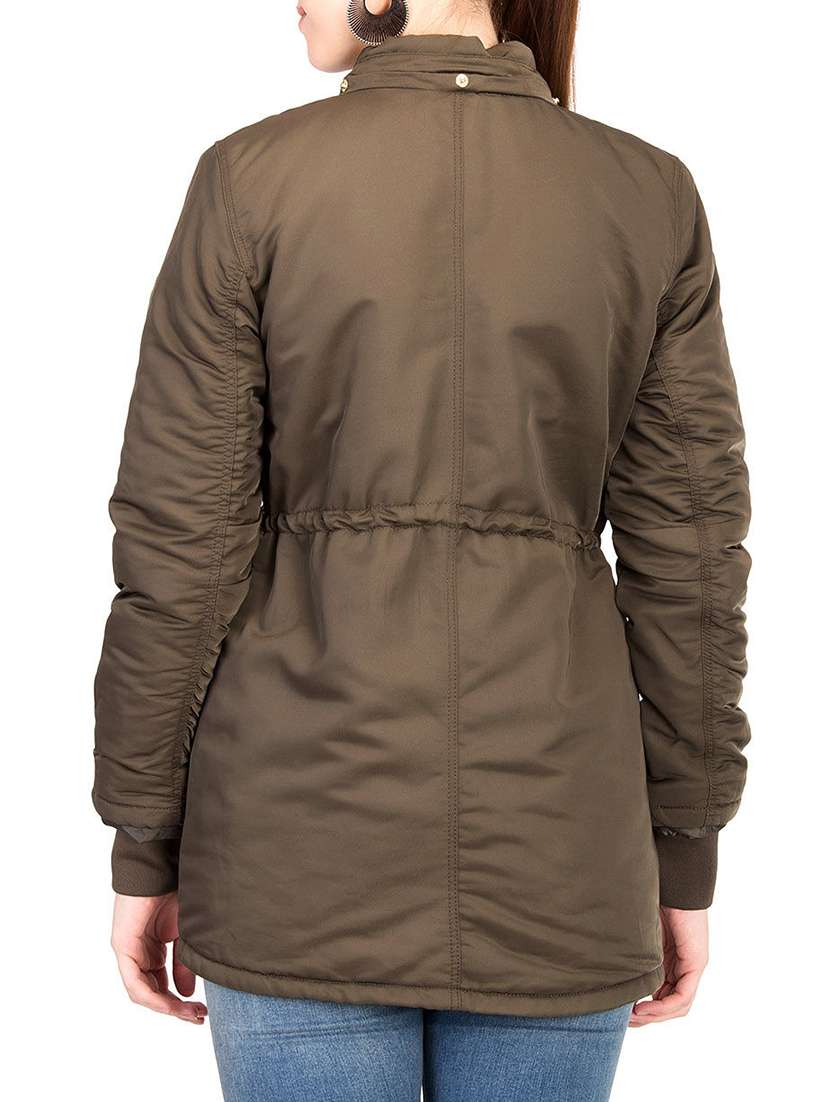 flap pocket parka jacket - 15751980 - Standard Image - 2