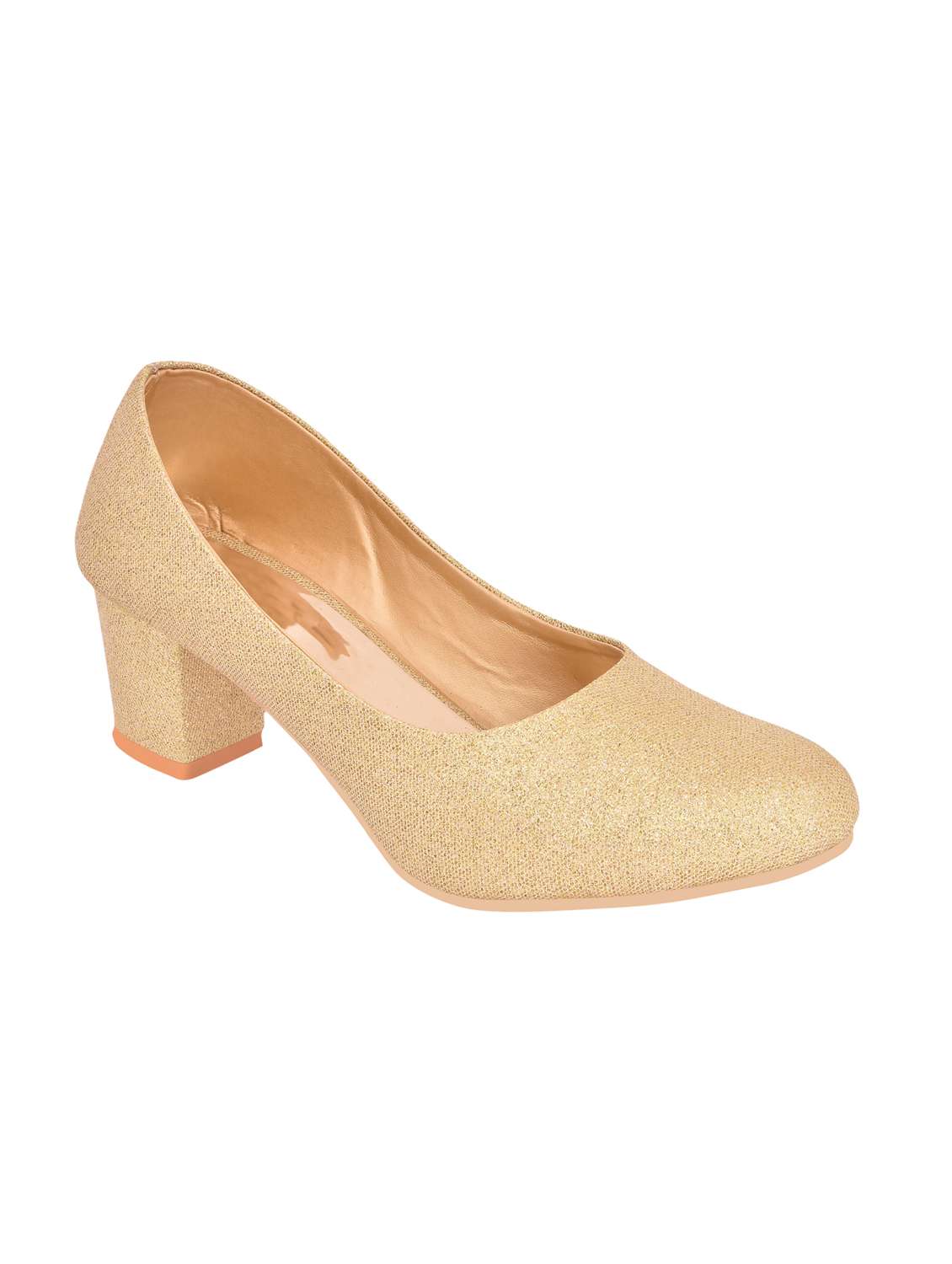 gold slip on pumps