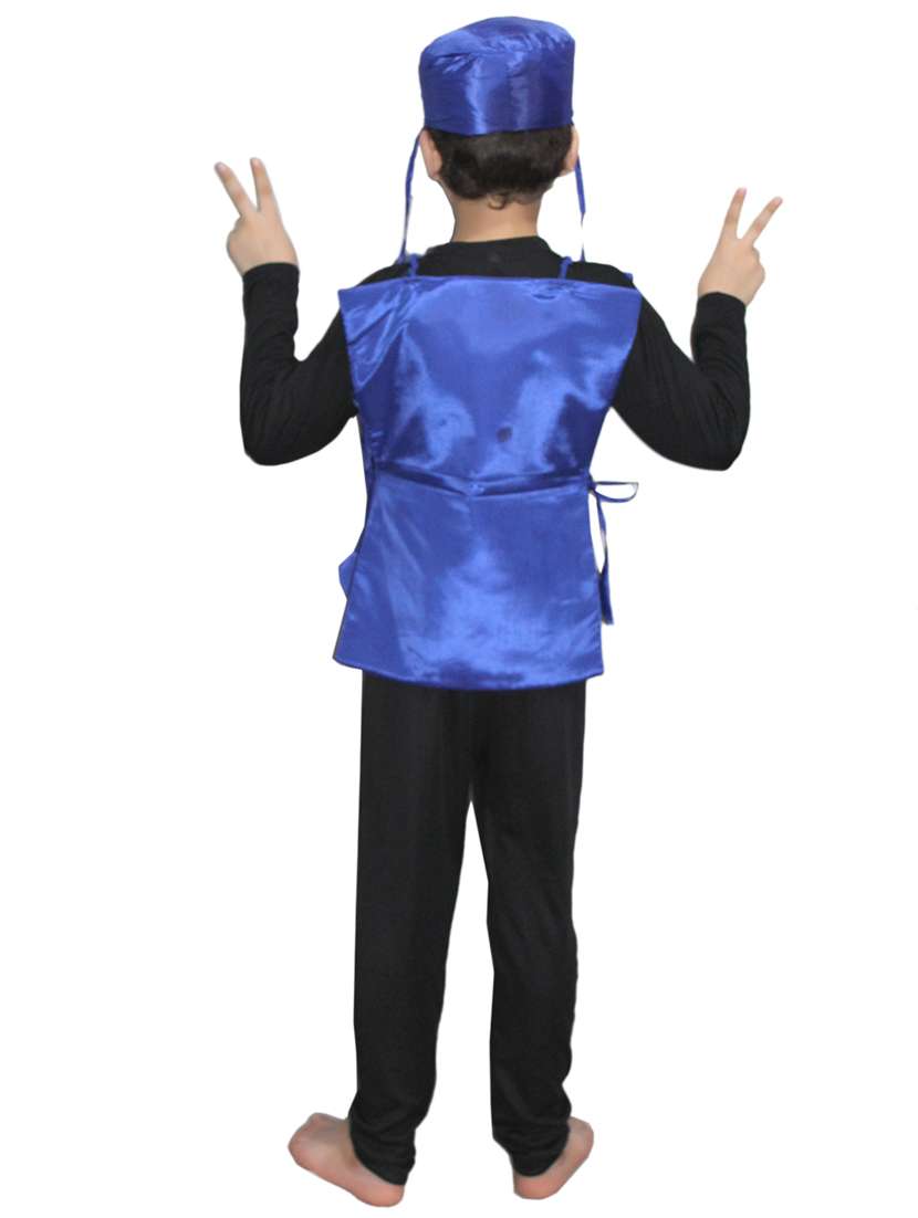 blue polyester  costume - 15755498 -  Standard Image - 2