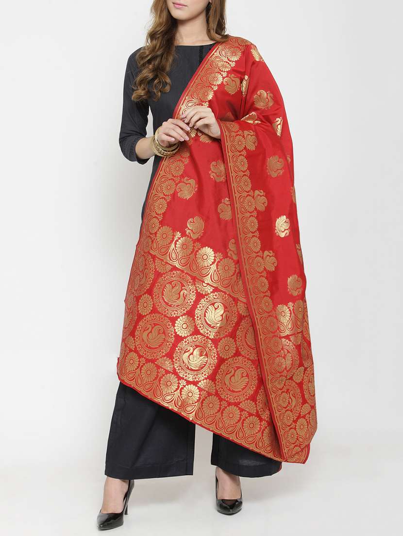 self-design banarasi dupatta