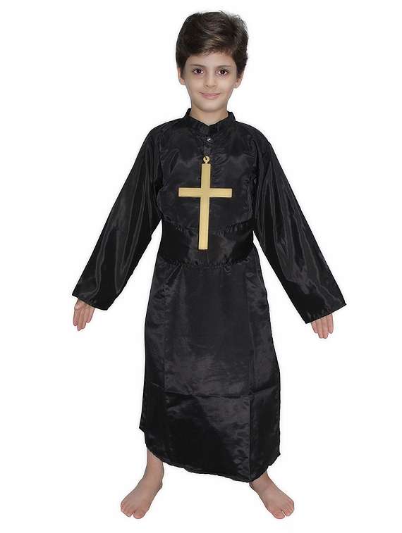 black polyester costume