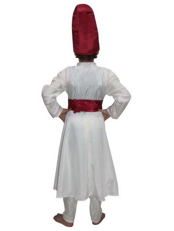 white polyester sufi costume - 15756205 -  Standard Image - 2