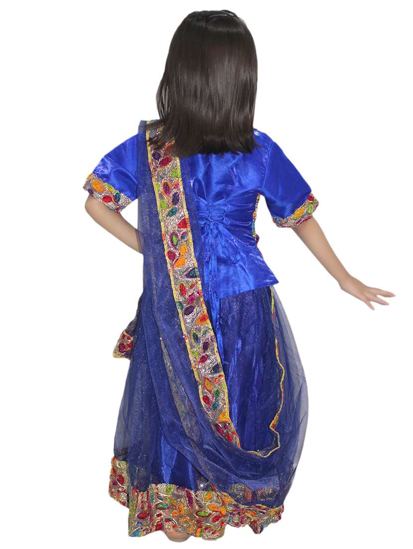 blue polyester gujarati costume - 15756207 - Standard Image - 2