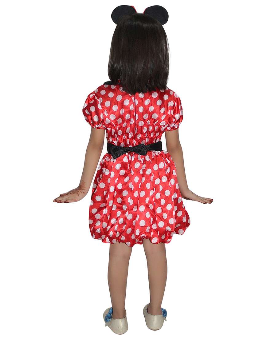 red polyester minnie mouse costume - 15758714 -  Standard Image - 2