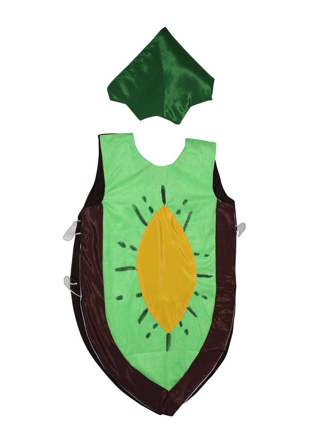 green polyester kiwi costume